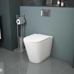 Унитаз GROSSMAN приставной безободковый,с крышкой GR-PR4417S - фото 117907