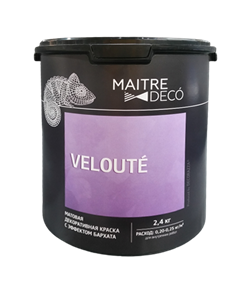 Краска декоративная MAITRE DECO VELOUTE с эффектом бархата 2л MD VV-24 - фото 117936