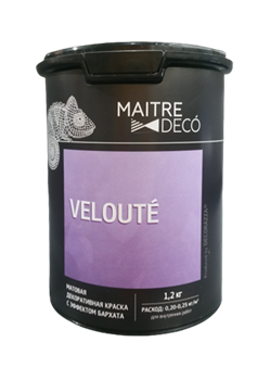 Краска декоративная MAITRE DECO VELOUTE 1л MD VV-12 - фото 117937
