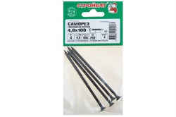 Саморезы СТРОЙБАТ гипсокартон-металл 4,8x100 (4 шт) 217341 - фото 118000