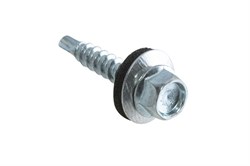 Саморезы СТРОЙБАТ кровельные с буром 5,5x25 (12 шт) 305640 - фото 118031