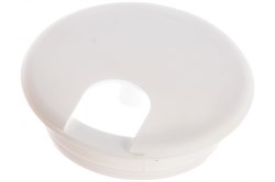 Заглушка ELEMENT для стола кабель-канал пласт. белый (1 шт) 131110 - фото 118256