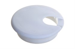 Заглушка ELEMENT для стола кабель-канал пласт. белый (1 шт) 131110 - фото 118257