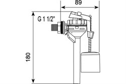 Клапан заливной TOPY набора воды 16300601 - фото 118275