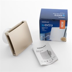 Вентилятор EUROPLAST с крышкой EET100G золото - фото 118289