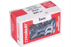 Шайба СТРОЙБАТ DIN 125A 8мм (200 шт) 5691 - фото 118619
