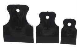 Набор шпателей SPARTA 40-60-80мм черная резина 3шт 858285 - фото 118933