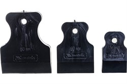 Набор шпателей SPARTA 40-60-80мм черная резина 3шт 858285 - фото 118934