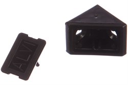 Уголки мебельные ELEMENT пл. с шур. темно коричневый (6 шт) 21620 - фото 119238