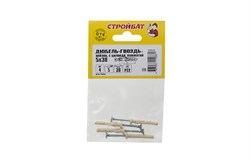 Дюбель-гвоздь СТРОЙБАТ нейл. цил.манж. 5х30 Sormat (4 шт) 69171 - фото 119762