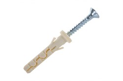 Дюбель-гвоздь СТРОЙБАТ нейл. цил.манж. 5х30 Sormat (4 шт) 69171 - фото 119764