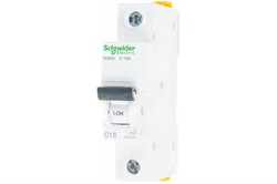 Автомат выкл-ль SCHNEIDER ELECTRIC Acti9 iK60N 1П 16А С A9K24116 - фото 119786