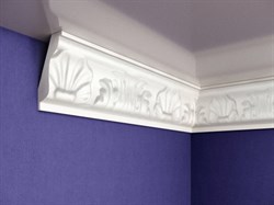 Плинтус СОЛИД потолочный 2,0м С604/70 белый 60мм*30мм (1уп-44 шт) - фото 119816
