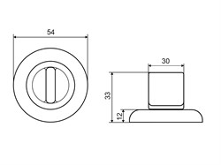 Накладка ФЗ T BB BK (под фиксатор) - фото 119890