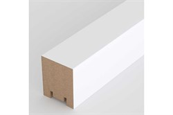 Рейка STELLA интерьерная МДФ 40*30*2700 Ривьера Белый - фото 120093