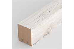 Рейка STELLA интерьерная МДФ 40*30*2700 Ривьера Дуб Санремо Белый - фото 120097