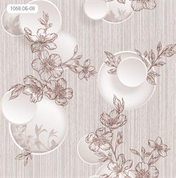 Обои ПЕРМСКИЕ Эвелина 1068-08 Д15 0,53*10,05м (1упак-16рул) - фото 120684