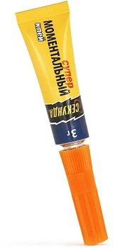 Клей СЕКУНДА моментальный 3гр арт.403-107 - фото 120720