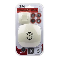 Звонок ЭРА 0703 беспроводной BIONIC Ivory - фото 120924