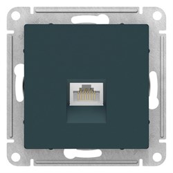 Розетка AtlasDesign комп. RJ45 кат. 5Е,механиз изумруд ATN000883 - фото 121143
