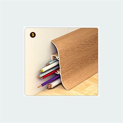 Плинтус Е67 Идеал Элит 2,5м 281/Палисандр - фото 12123