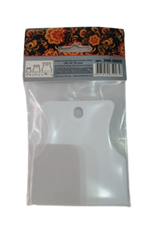 Набор шпателей DECOR 3шт (40, 60, 80мм) эластичная белая резина 308-0009 - фото 121625