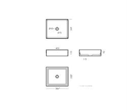 Умывальник на столешницу Novel Slim 40*35 белый - фото 121876