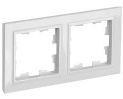 Рамка BRITE 2-ая белая BR-M22-K01 - фото 121919
