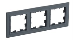 Рамка BRITE 3-ая графит BR-M32-K53 - фото 121922