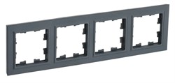 Рамка BRITE 4-ая графит BR-M42-K53 - фото 121923
