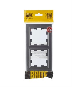 Рамка BRITE 2-ая сталь BR-M22-K46 - фото 121926