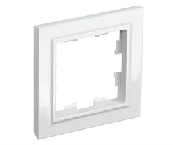Рамка BRITE 1-ая белая BR-M12-K01 - фото 121952