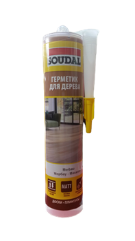 Герметик SOUDAL паркетный акриловый под махагон/мербау 280мл - фото 122037
