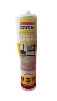Герметик SOUDAL паркетный акриловый под сосну 280мл - фото 122038