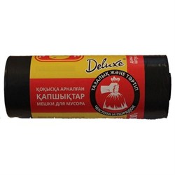 Пакеты д/мусора Deluxe без завязок 10шт 160л Р443 - фото 122120