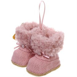 Подвеска СЕРПАНТИН Волшебные ботиночки 7см Розовый 916-1103 - фото 122350