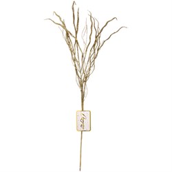 Ветка декоративная СЕРПАНТИН Изысканный блеск 62см Золото 201-3290 - фото 122365