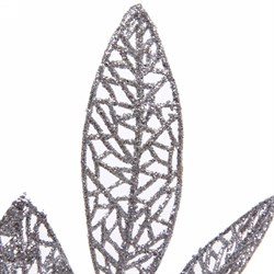 Ветка декоративная СЕРПАНТИН Лесная сказка 75см Серебро 201-2117 - фото 122372