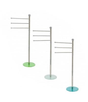Подставка для полотенец Graz нерж.со стекл.ногой зел/бирюз/бел 125712 - фото 12237