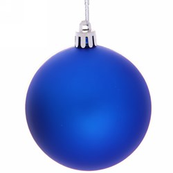 Шары новогодние СЕРПАНТИН 8см (3шт) Матовый синий 183-933 - фото 122457