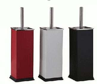 Гарнитур для туалета 9*9*28см крас/черн/бел мет. 125497 - фото 12254