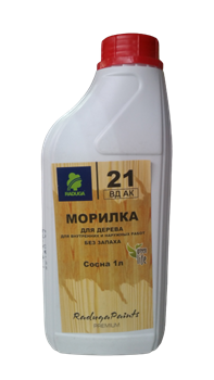 Морилка РАДУГА-21 для дерева и внутренних работ сосна 1л - фото 122853