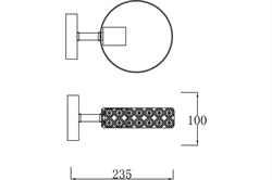 Светильник настенный ESCADA 679/1A E27*60W White/Wood 679/1A - фото 123441
