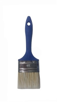 Кисть MAKO плоская 60мм (светлая смесь щитины) 60% пласт.ручка оправа из белай жести 352460 - фото 123658