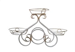 Подставка ФЕРРО ДИЗАЙН для цветов Диана-3 белый 318Б - фото 123665