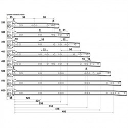Направляющие SOLLER роликовые 400/0,8 мм (25) - фото 123716