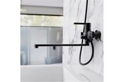 Смеситель KUDO для ванны, излив длинный TOK-KUD-1015 черный - фото 123928