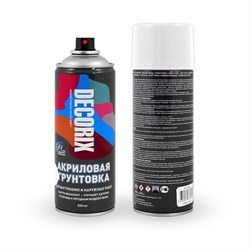 Грунтовка аэрозольная DECORIX 520мл белая 0108-24 DX - фото 123980