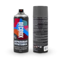 Грунтовка аэрозольная DECORIX 520мл серая 0108-10 DX - фото 123981