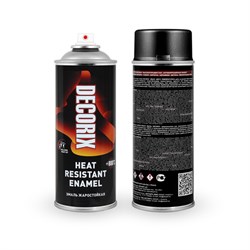 Эмаль аэрозольная LILACK жаростойкая +800 С, графит черный 520мл 0122-9011 DX - фото 124046